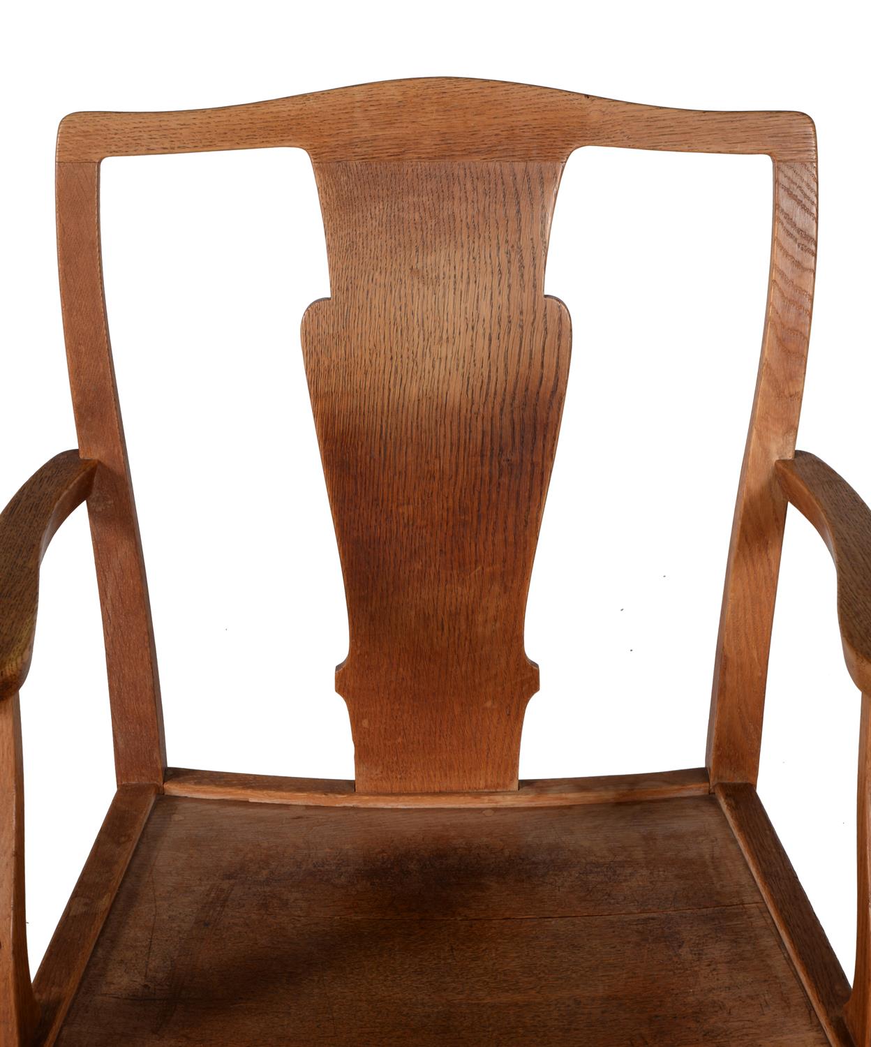 A pair of oak open armchairs, , by Heal's - Image 2 of 4