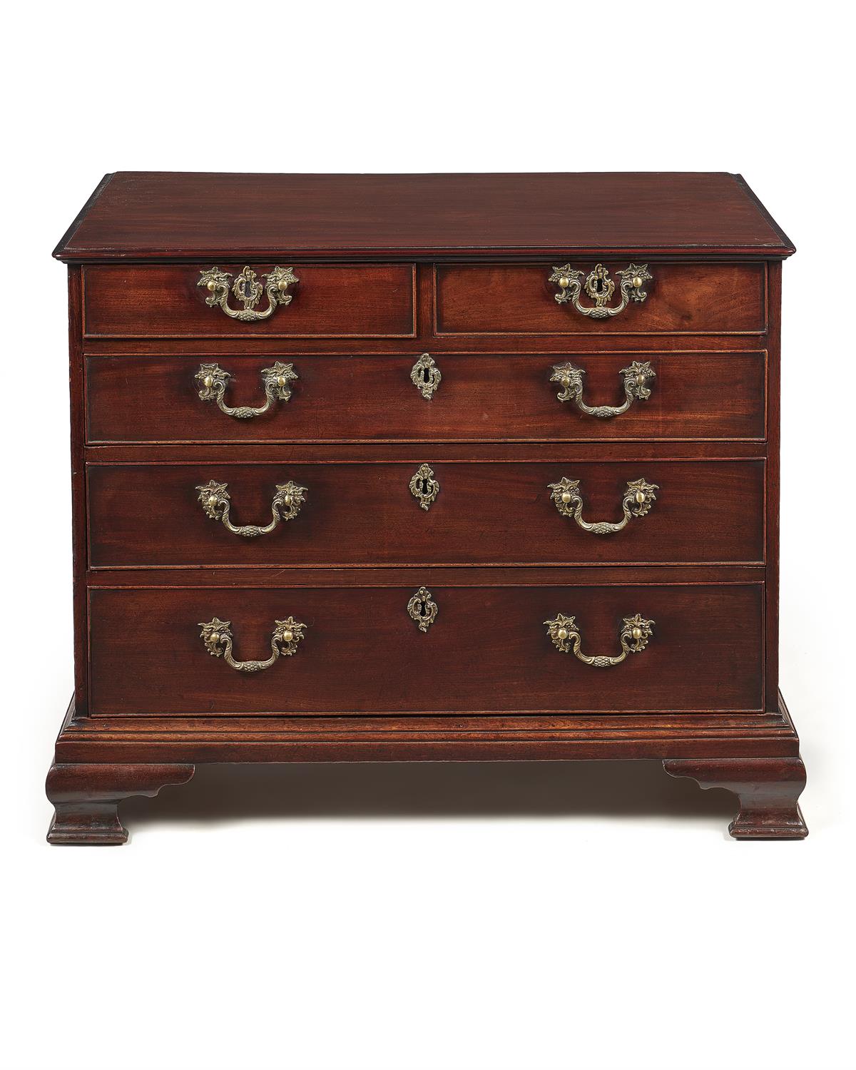 A George III mahogany chest of drawers