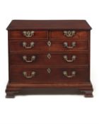 A George III mahogany chest of drawers