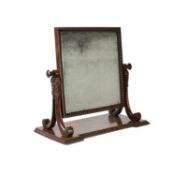 A George IV mahogany dressing mirror