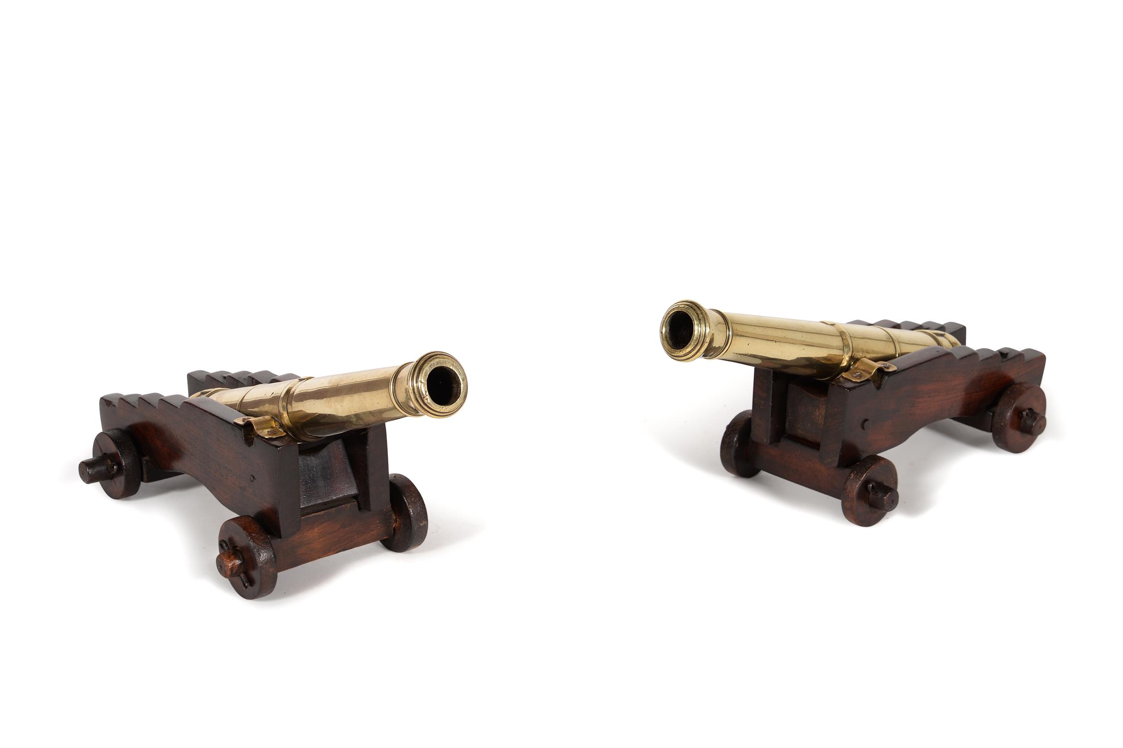 A pair of George III bronze signal cannons