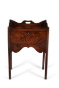 A George III mahogany bedside cabinet