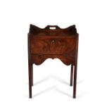 A George III mahogany bedside cabinet