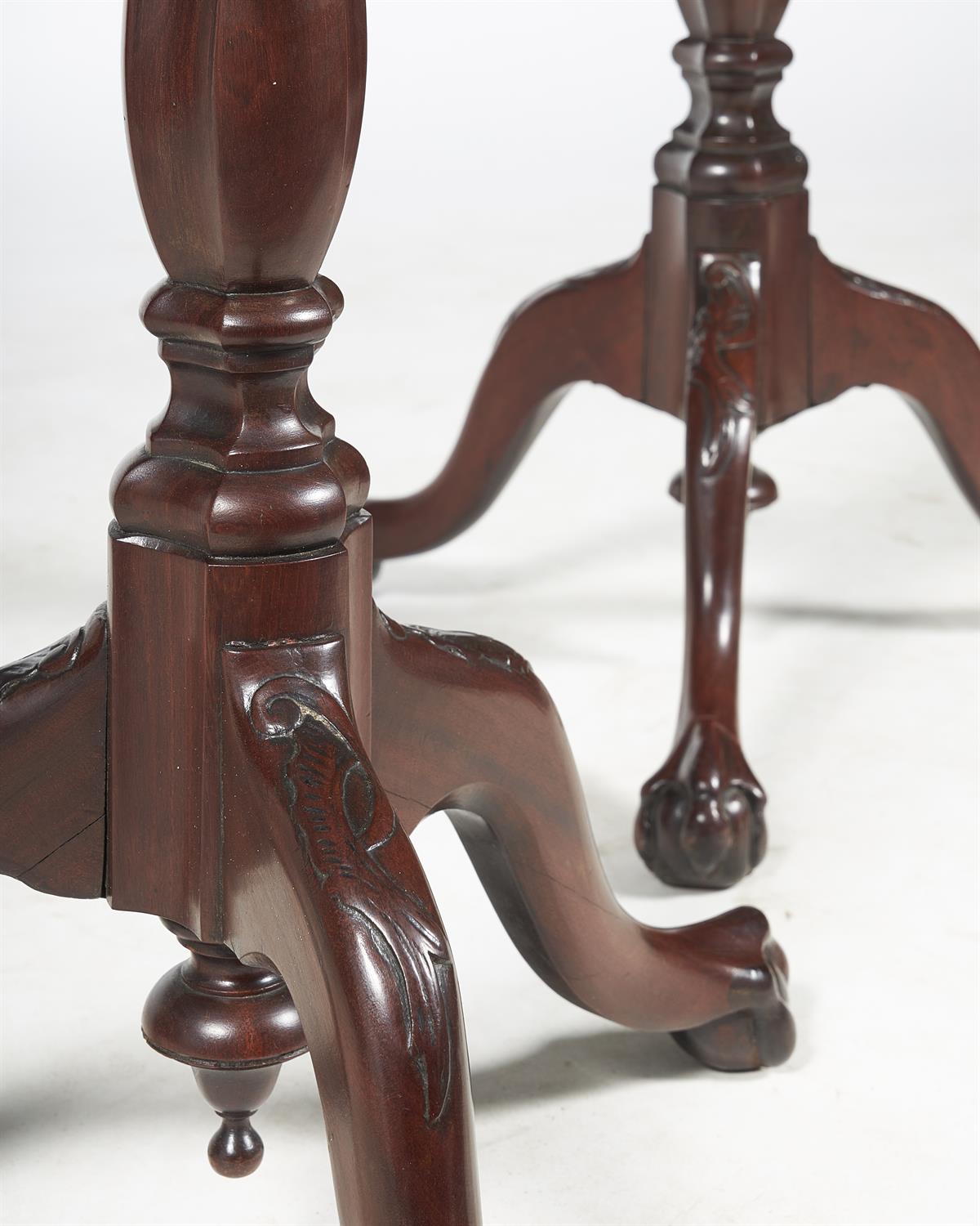 A pair of George II mahogany torchère stands - Image 3 of 3