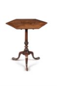 A George III mahogany tripod table