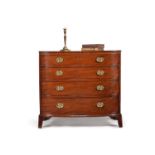 A George III mahogany bowfront chest of drawers