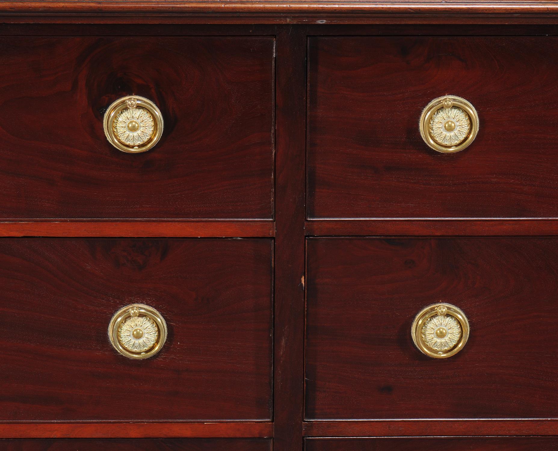 A George III mahogany breakfront library bookcase - Image 5 of 5