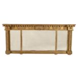 A Regency giltwood overmantel mirror