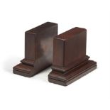 A pair of Regency mahogany bookends, circa 1815