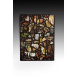A composite stained glass panel