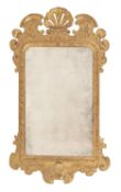 A George I gilt gesso wall mirror