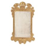 A George I gilt gesso wall mirror