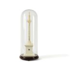 Y A Victorian ornamental table thermometer modelled as the Monument to The Great Fire of London