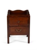 A George III mahogany night commode