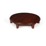 A William IV mahogany revolving 'lazy susan'