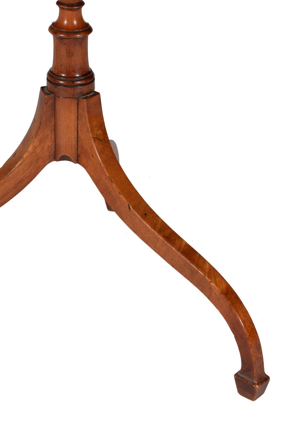 Y A George III satinwood and rosewood crossbanded tripod table - Image 4 of 5