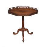 A George III mahogany tripod table