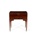 Y A George V silver fitted mahogany dressing table, circa 1925