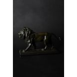 After Antoine-Louis Barye (1795-1875), Lion qui Marche