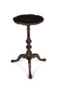 A George II mahogany candle stand