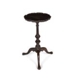 A George II mahogany candle stand