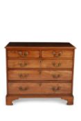 A George III mahogany chest of drawers