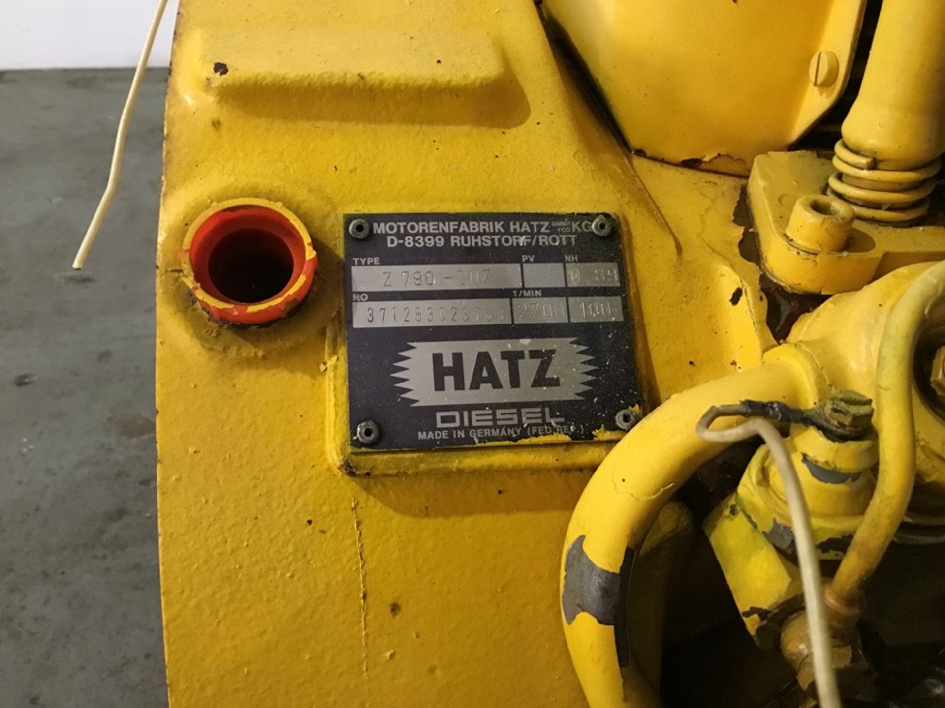 Hatz Z790-207D Diesel engine: Hatz Z790-207D, 2cyl non turbo Serial number 371283023763 - Image 6 of 18