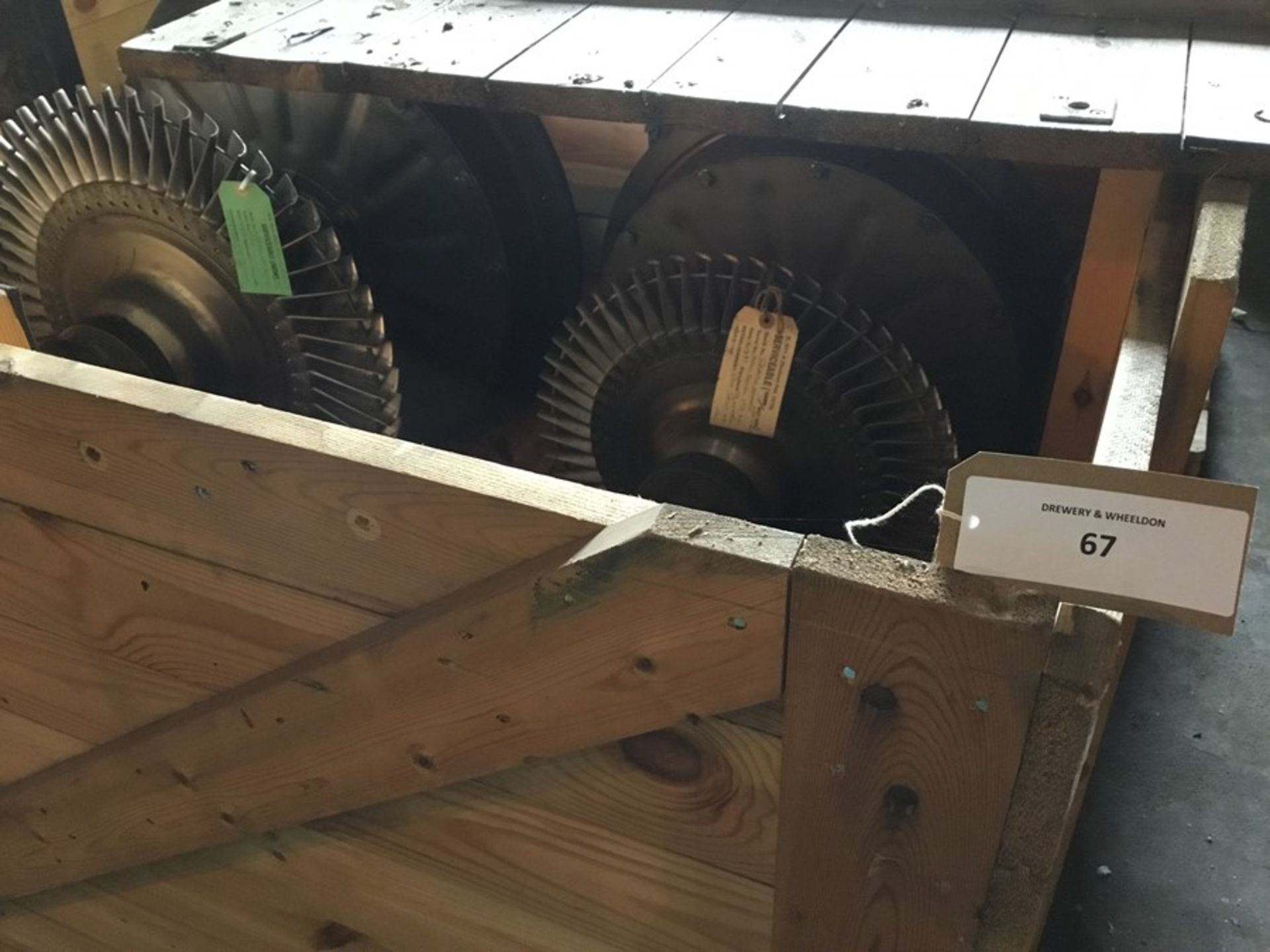 Box containing qty1 BBV VTR400 Type HTLT207301 P1M7 Turbo rotor Refurbished but held in long term