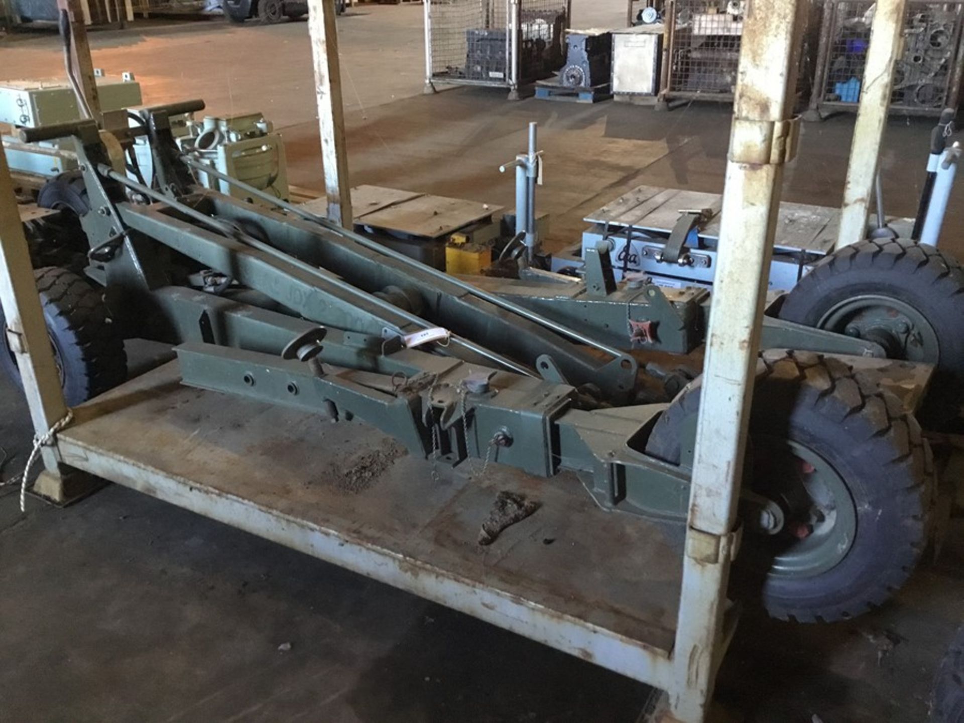 Portsmouth Aviation Type R Mk2 weapon loading trolley, SWL 1135Kg,Max lift height 2.2Metres - Image 12 of 15