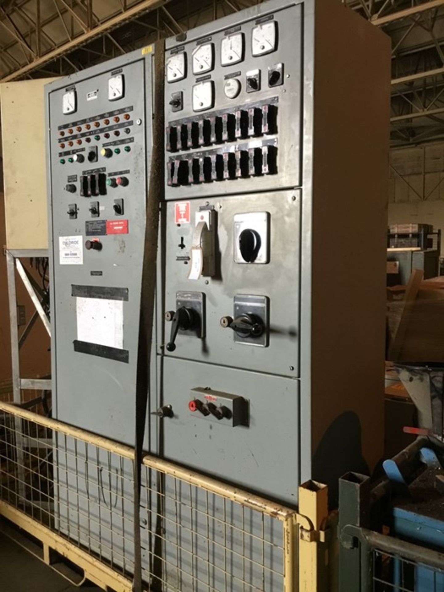 Stillage with qty1 Ex Generator Isolator Panel, 1 Misc. panel