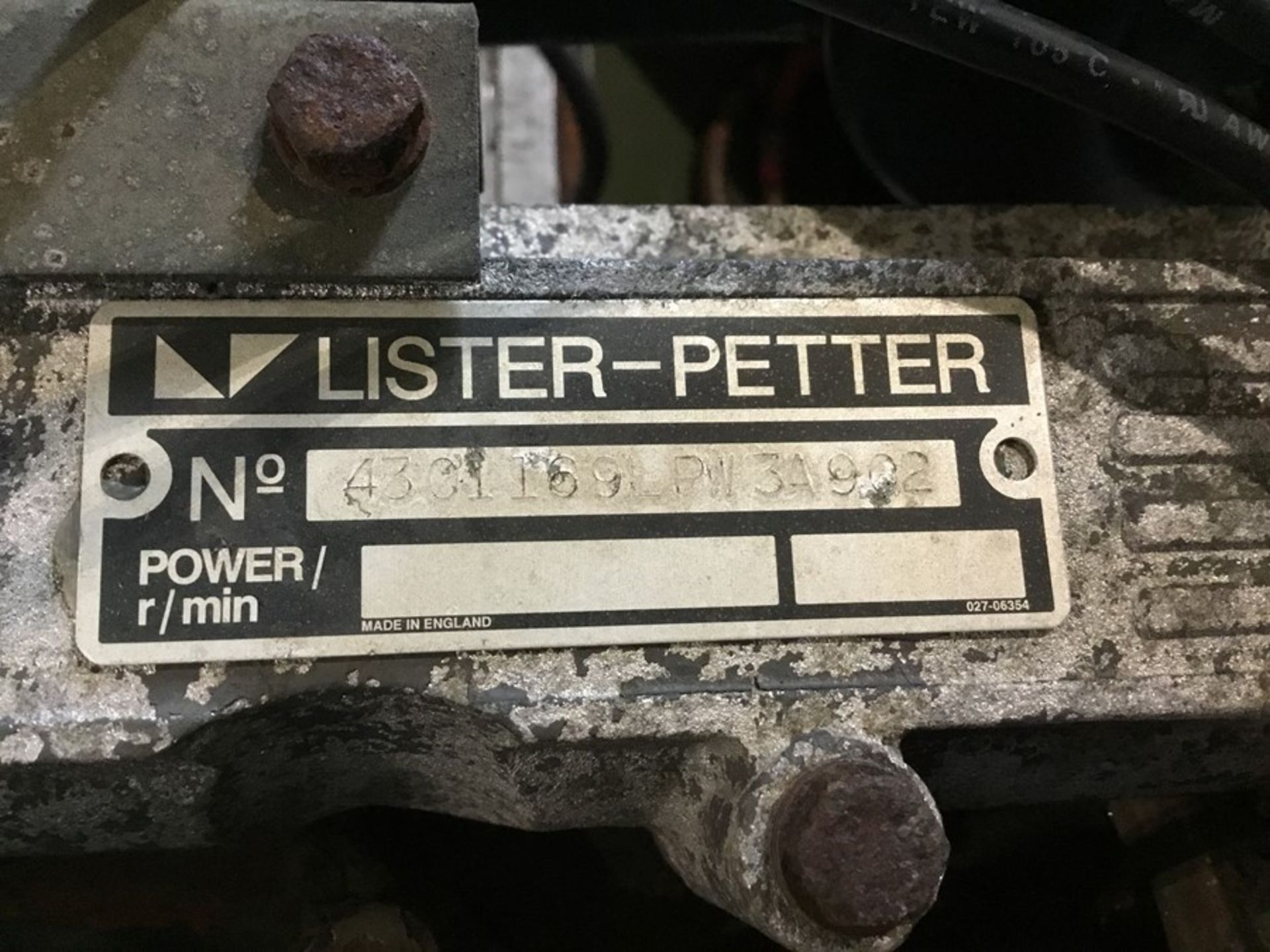 Lister LPW3 Diesel Powerpack, Lister LPW3 3cyl Non Turbo 28.5Hp @ 3600Rpm Power pack In Trolley - Image 21 of 24