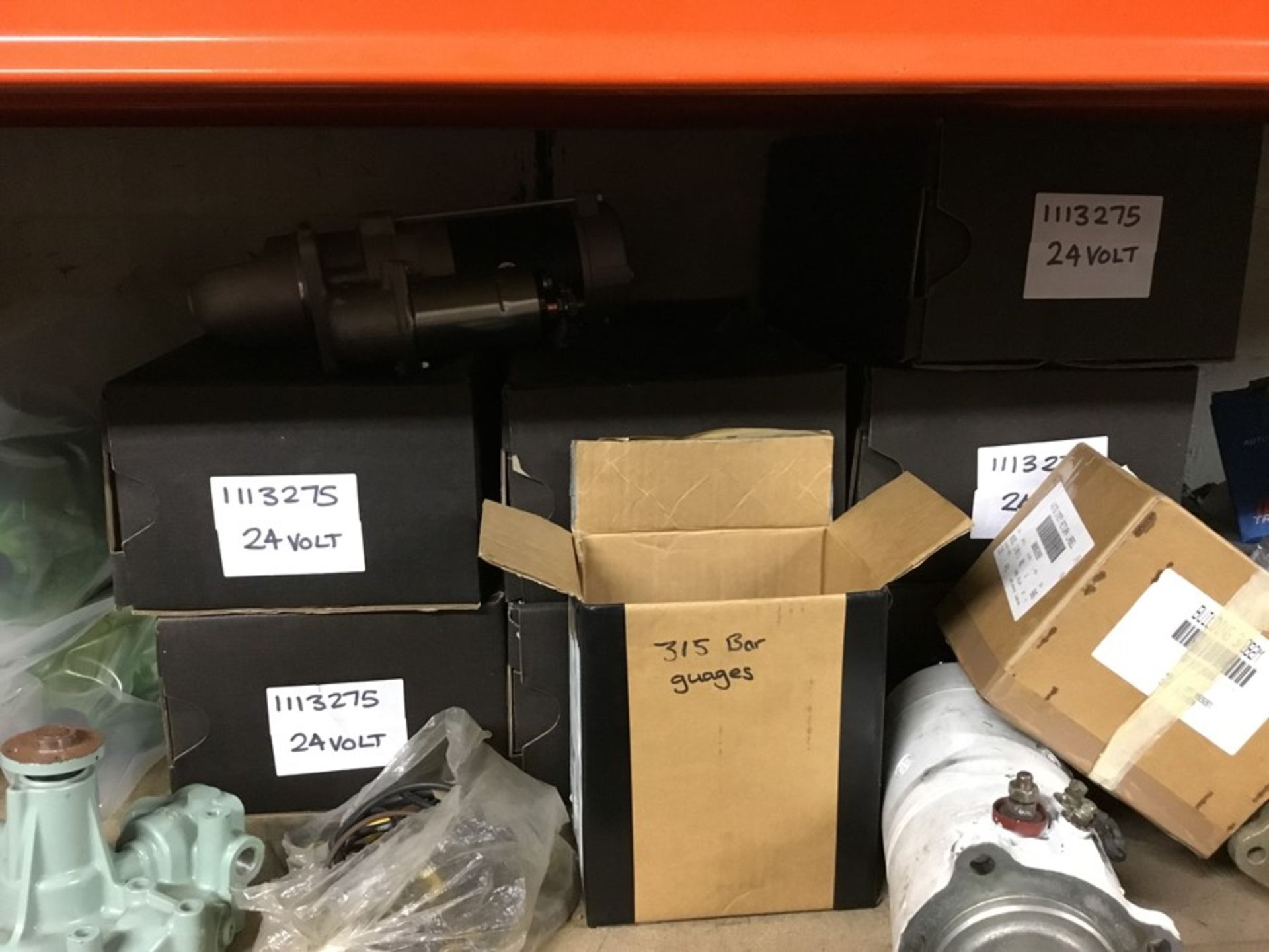 Quantity of Misc. Parts I.e. New Perkins 12 and 24 volt starter motors, Kubota starter motors, - Image 7 of 18