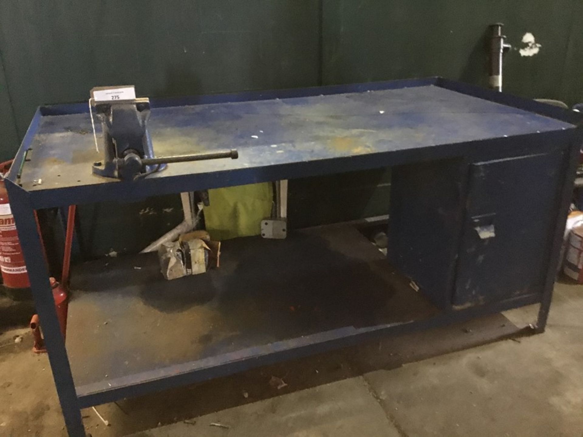 Metal work Bench with cupboard and Fortis Vice