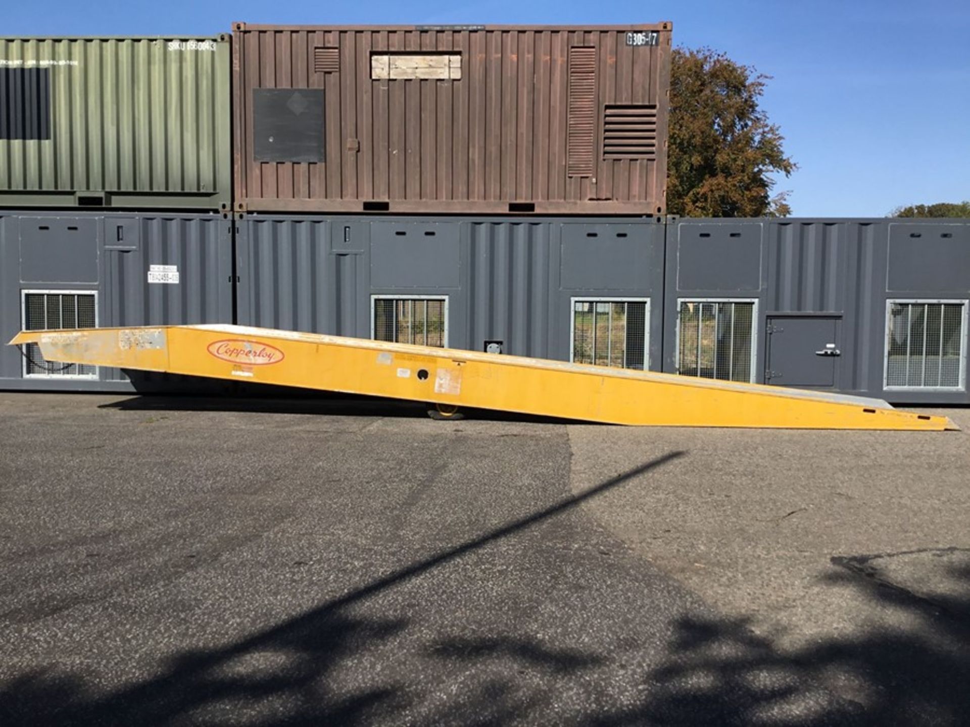 Container ramp: Copperloy Model AS18-70I84-36PL, capacity 18,000lbs width inner 70 width outer 84 - Image 6 of 10