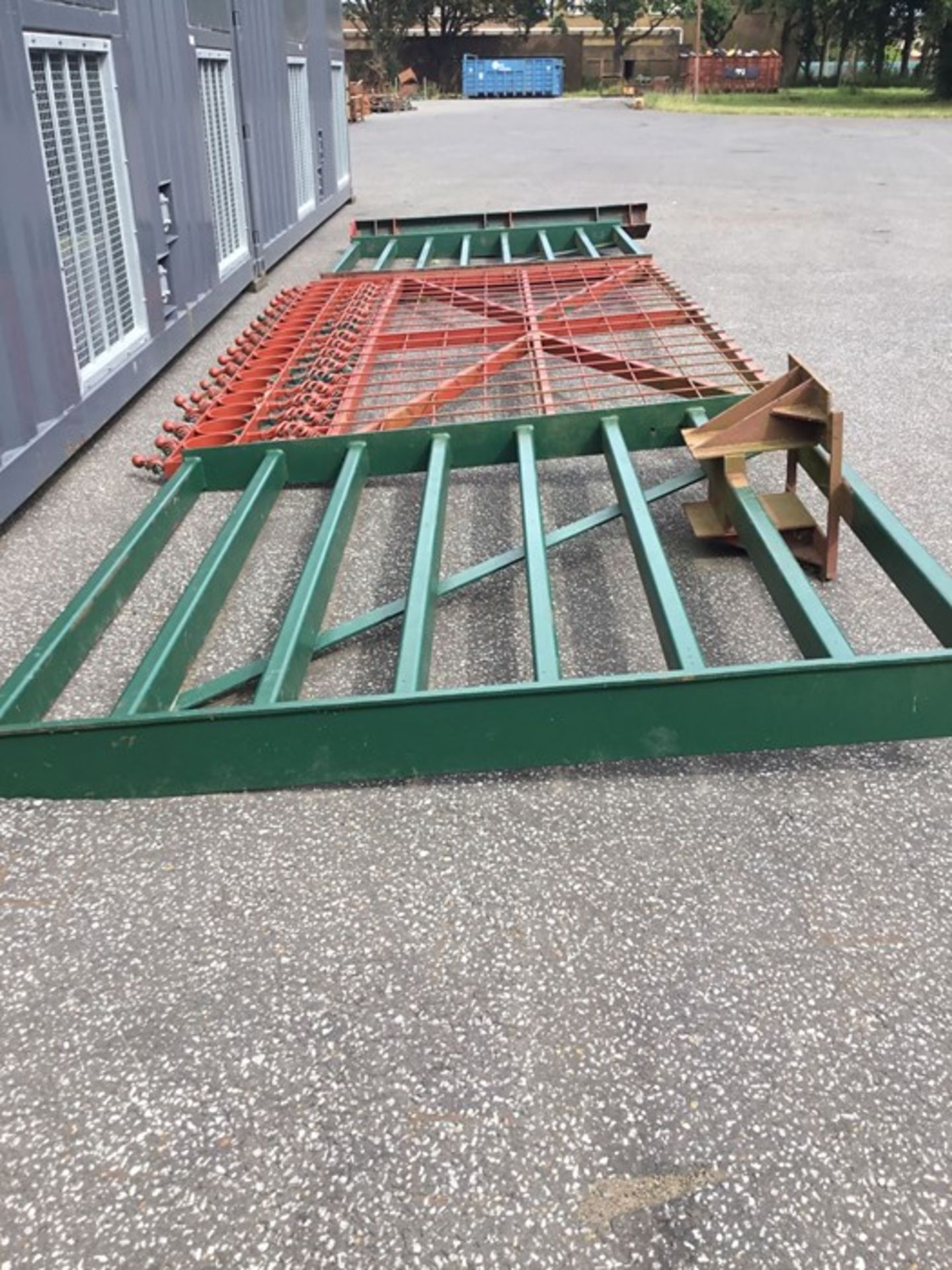 Large Metal gate with post