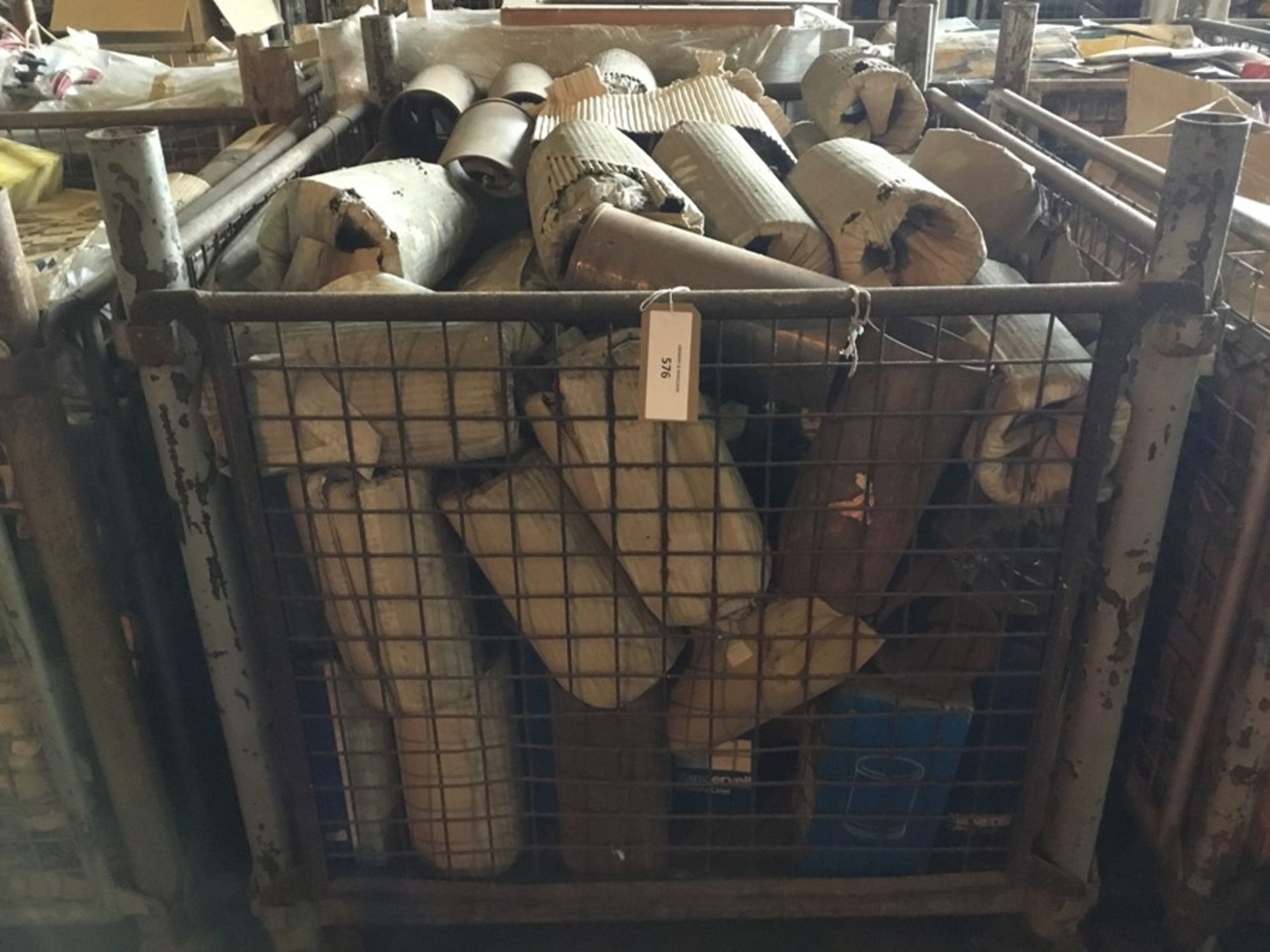 Cage containing Leyland liners cast