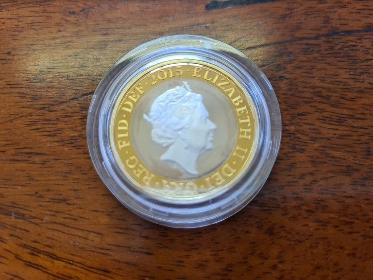 Royal Mint UK silver proof gold plated Britannia's Renaissance £2 coin in presentation case with - Image 3 of 4
