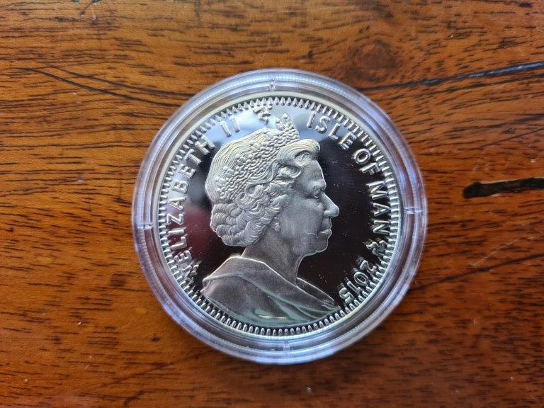 Jubilee Mint silver proof coin Longest Serving Monarch, Isle of Man 2015 in presentation box and - Image 3 of 3