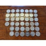 40 x assorted £5 coins.