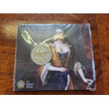 Royal Mint 300th Anniversary of the death of Queen Anne 2014 £5 coin, uncirculated.