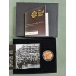 Royal Mint 2014 uncirculated full gold sovereign in presentation box with booklet and numbered