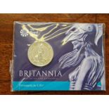 Royal Mint 2015 fine silver Britannia £50 coin, sealed.