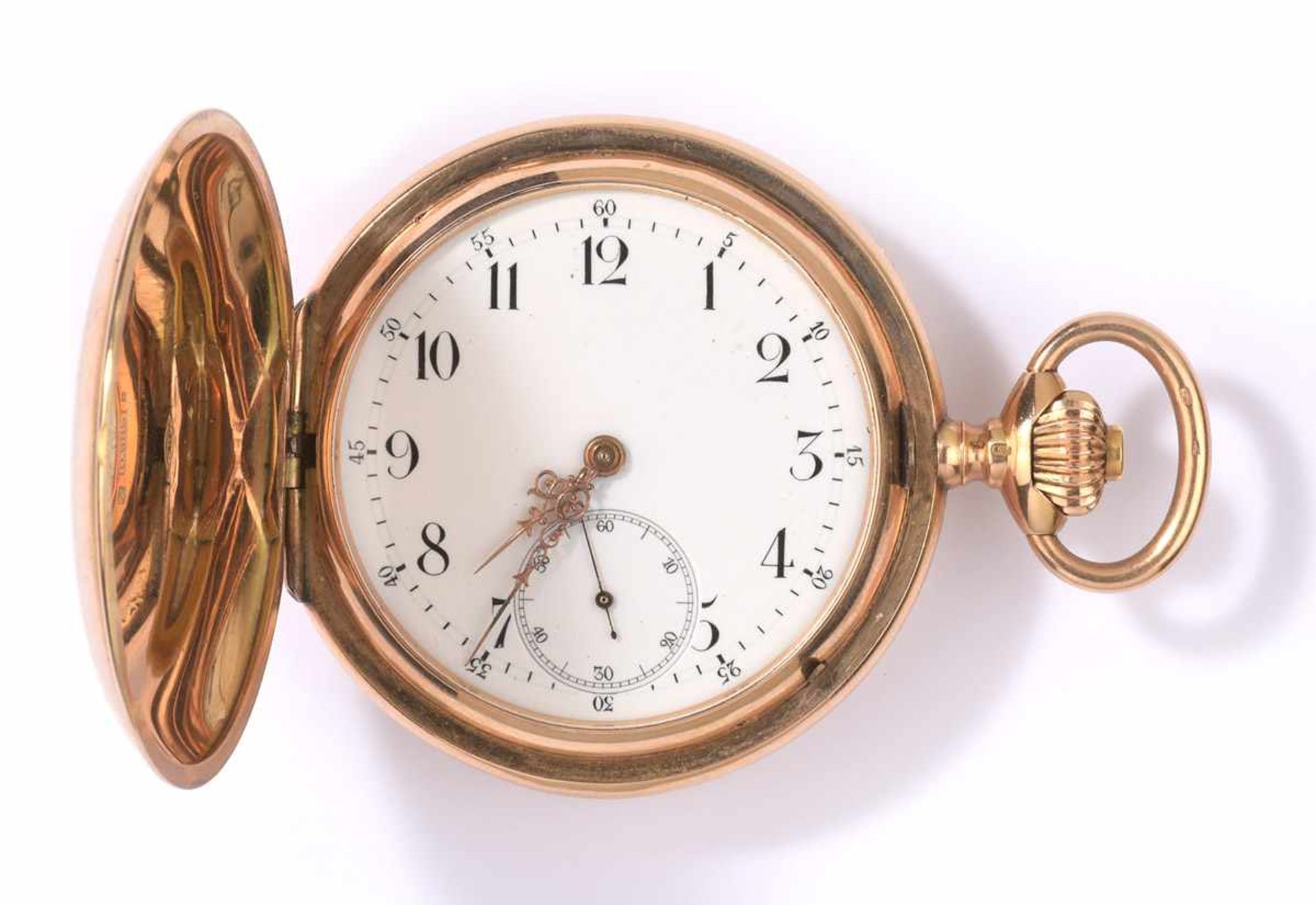 Savonette mit Uhrenkette Um 1900