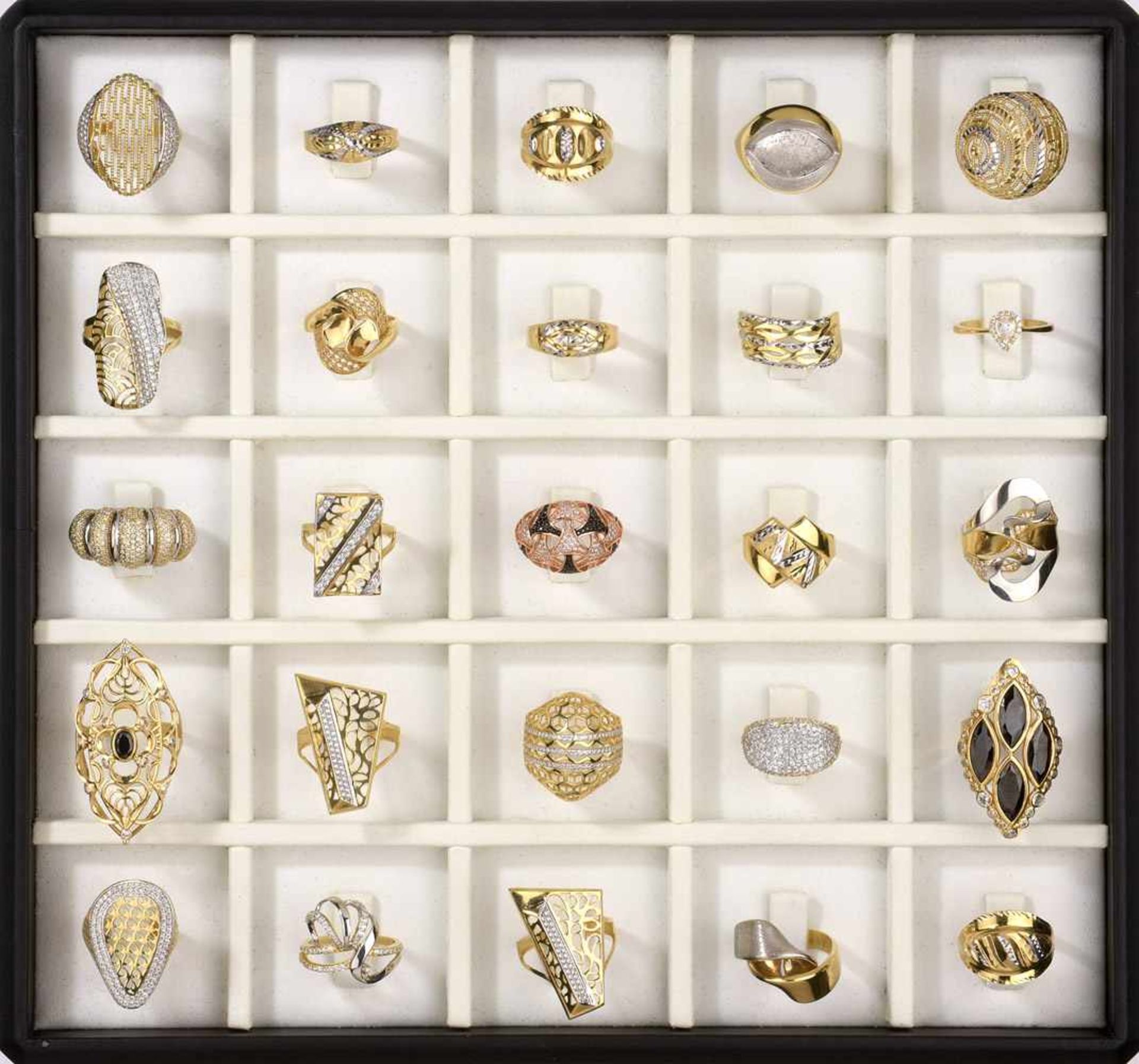 25 diverse Ringe