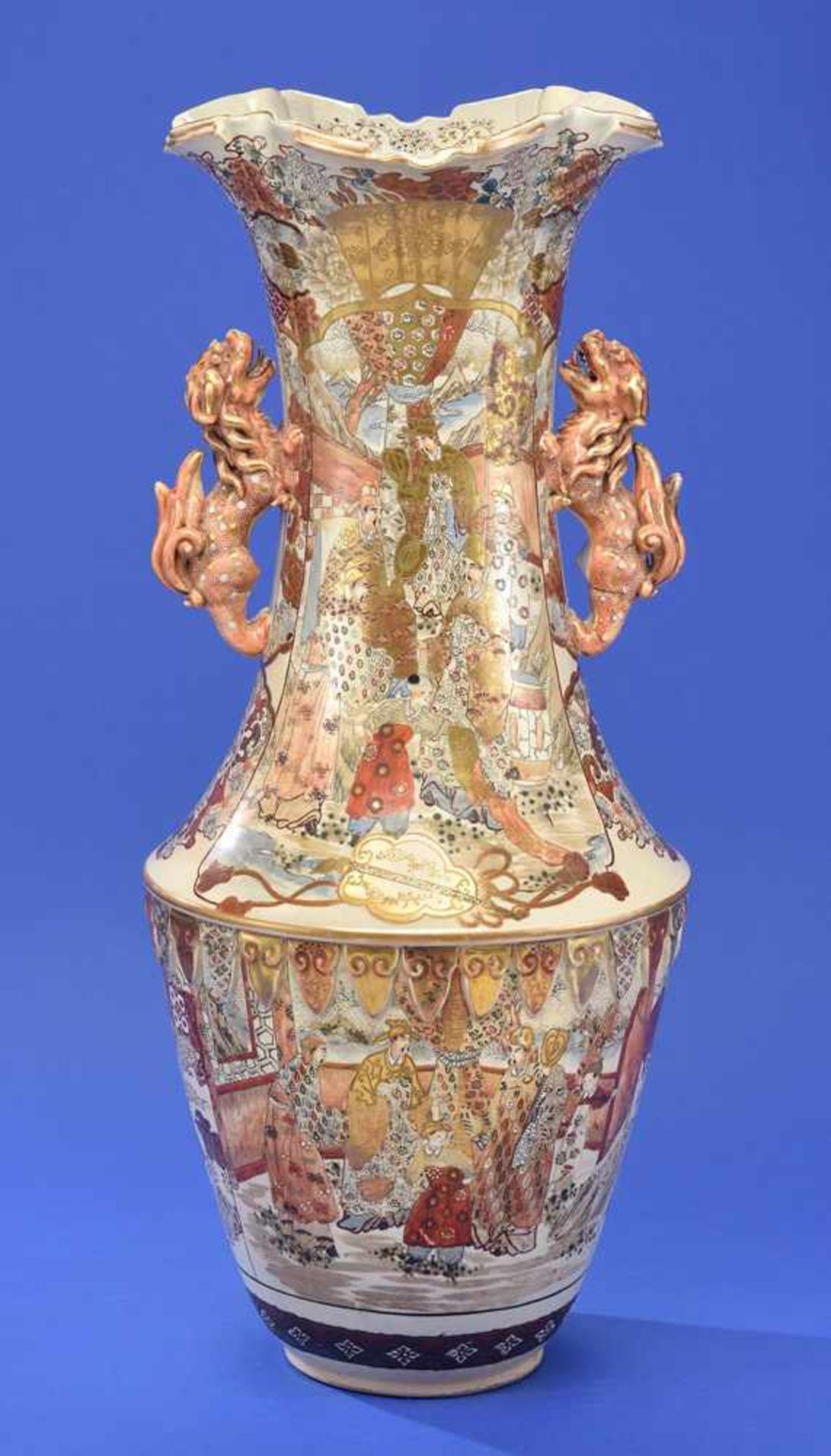 Satsuma Vase Japan, Ende 19. Jhdt.