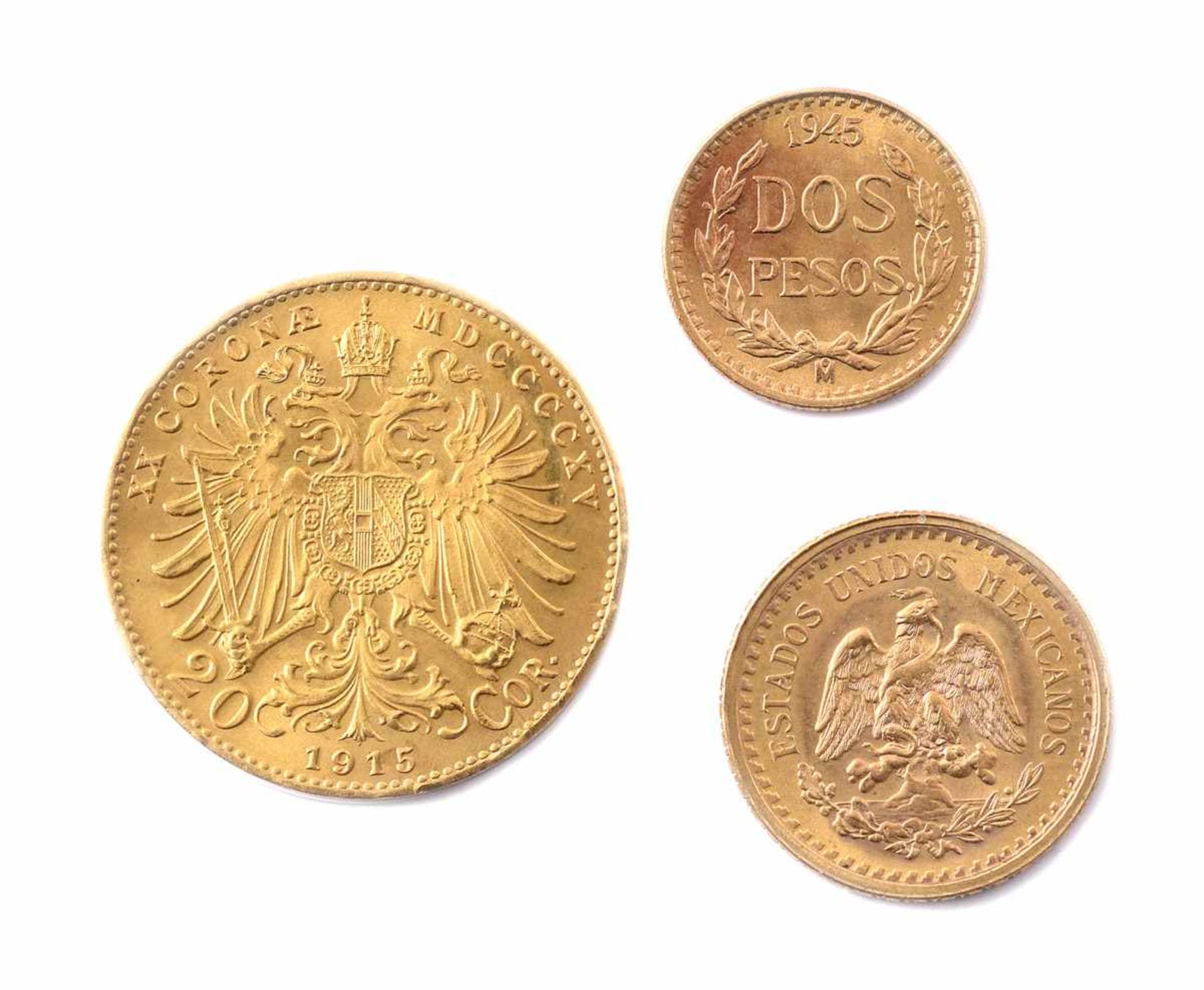 Drei Goldmünzen - Bild 2 aus 2