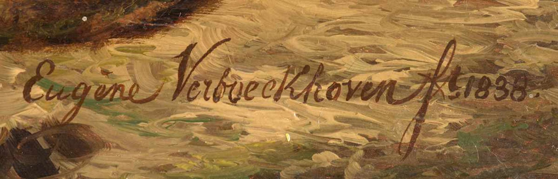 Verboeckhoven, Eugène Joseph 1799 Warneton - 1881 Schaerbeek - Bild 5 aus 5