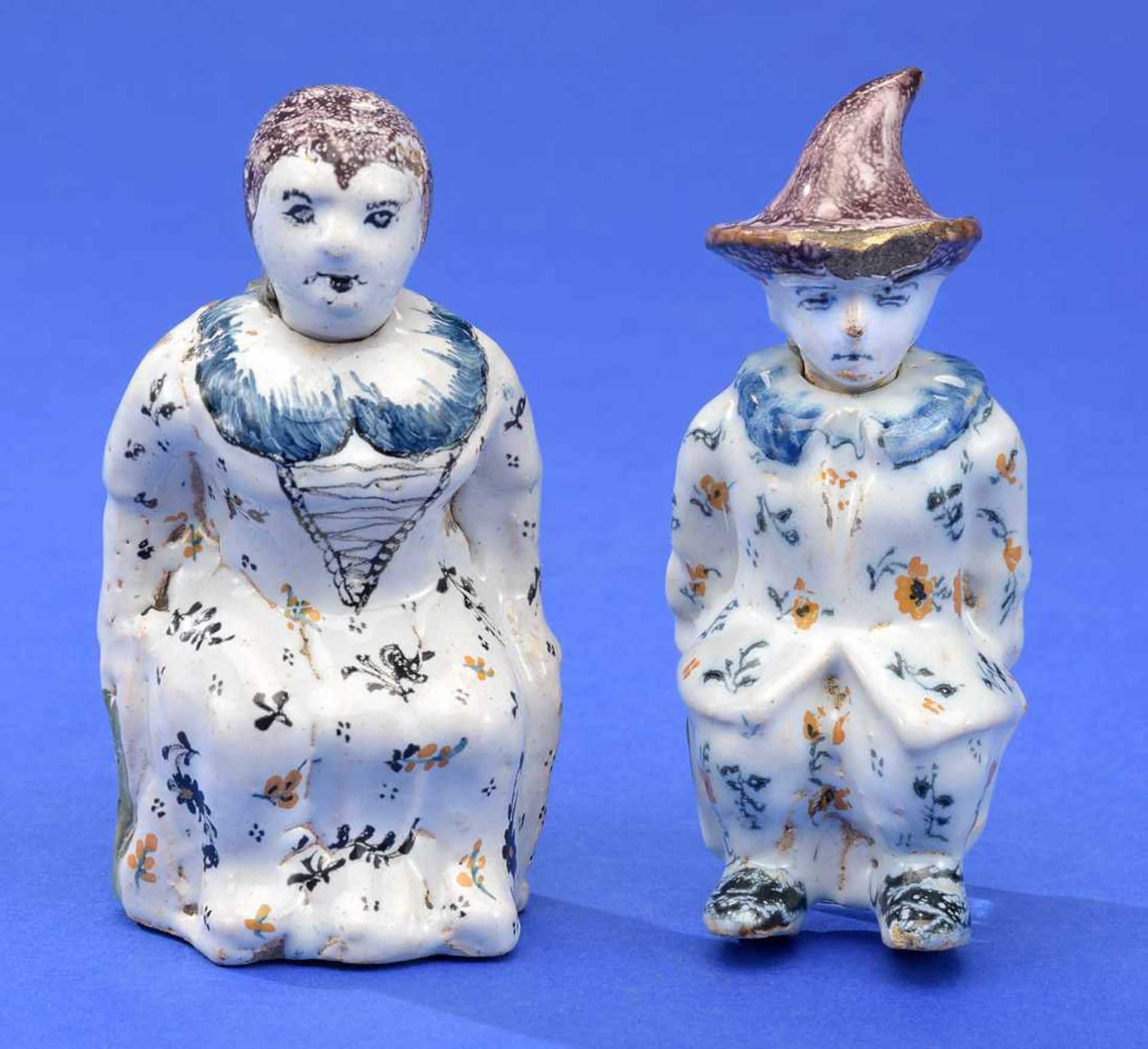 Sechs Kleinfiguren, Delft u.a. 18./19. Jhdt. - Bild 2 aus 2