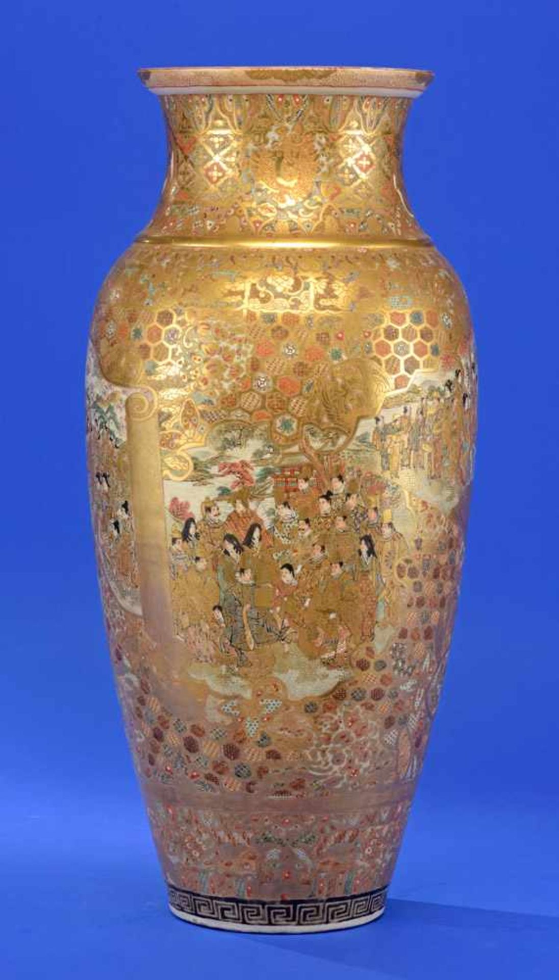 Satsuma-Vase Japan, Ende 19. Jhdt. - Bild 4 aus 4