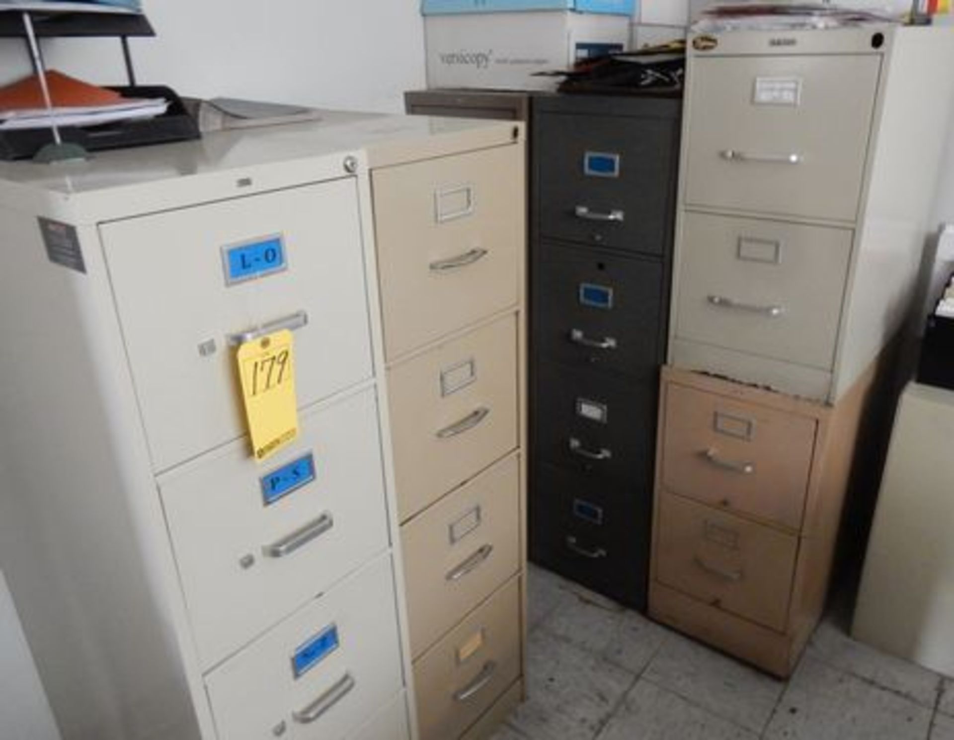 (5) 4-DRAWER FILES, (2) 2-DRAWER FILE